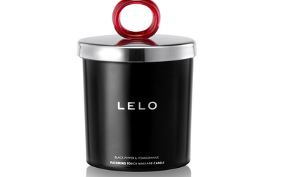 Lelo Black Pepper & Pomegranate Flickering Touch Massage Candle